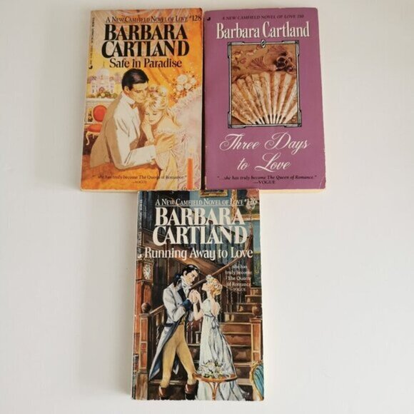 Barbara Cartland Set of 3 Paperbacks Vintage Romance Novels Camfield Novel Love - Picture 2 of 7